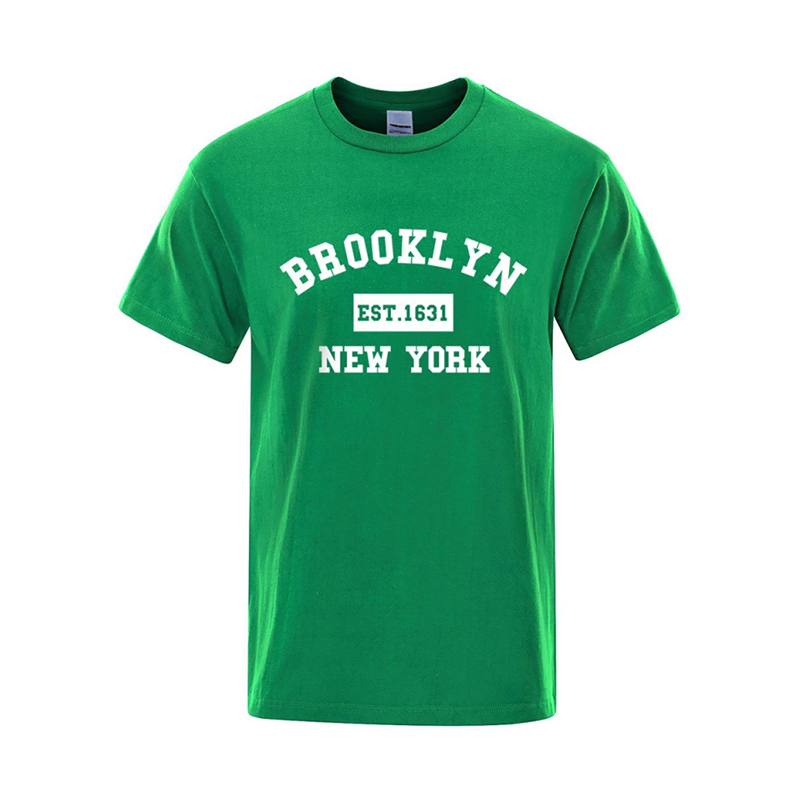 thumbnail image 2 of 2025 Camiseta de hombre con estampado de letras de Nueva York - Corte holgado, tejido transpirable, informal de verano - XS-XXXL, 2 of 4